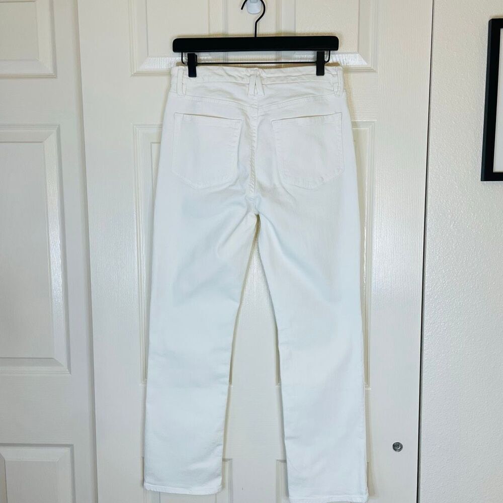 Good American Good Legs Straight Legs Jeans Cloud White Size 8 / 29 - Picture 2 of 11